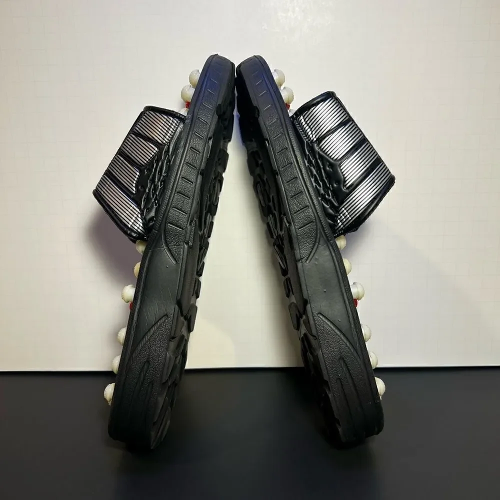 Unisex ACUPRESSURE Plastic Foot Massager Slide Sandals / Size 42/43